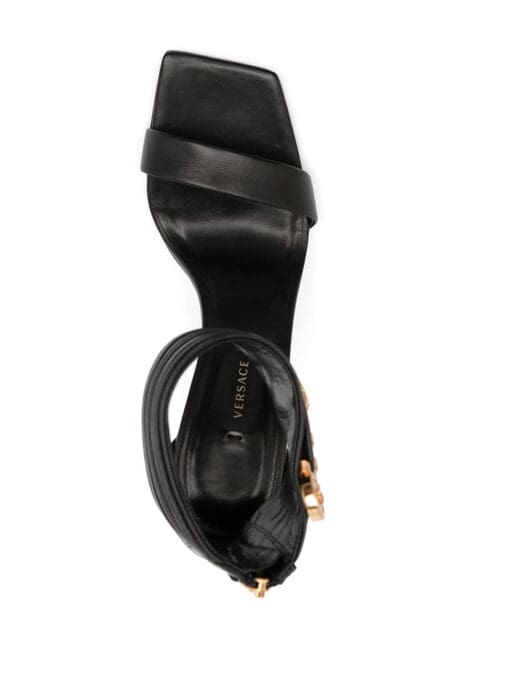 Versace  Medusa Safety Pin leather sandals - Image 4