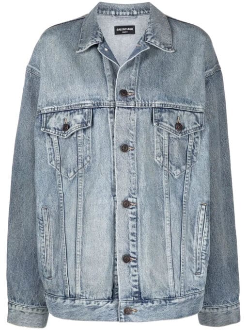 Balenciaga  oversized washed denim jacket