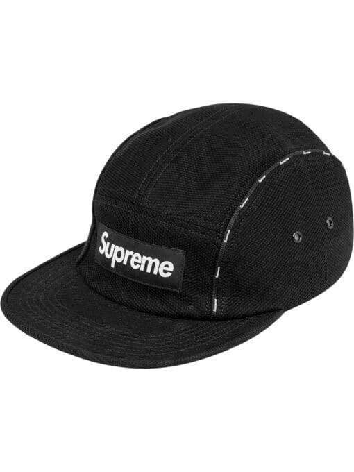 Supreme  pique piping camp cap