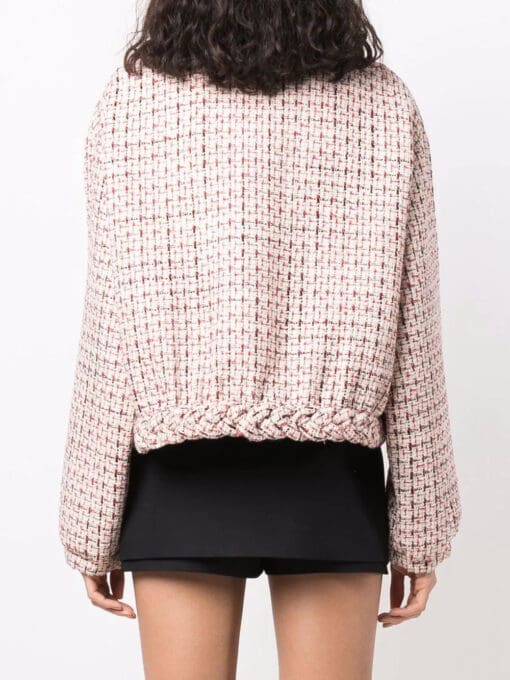 Valentino  braided-trim tweed jacket - Image 4