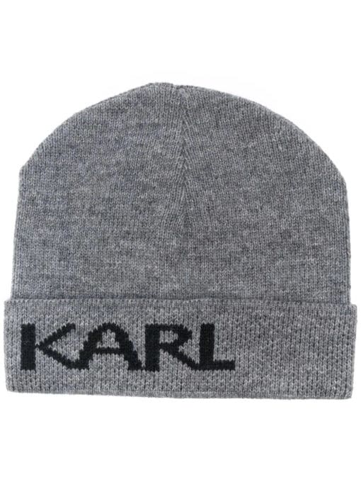 Karl Lagerfeld  logo-print beanie