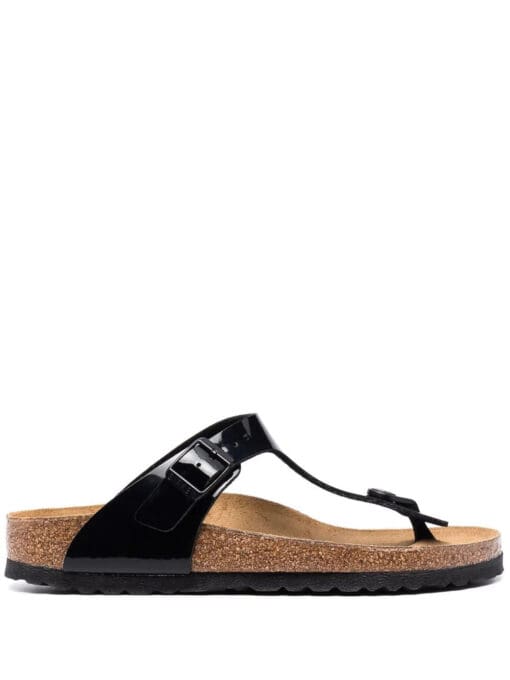 Birkenstock  Gizeh patent-leather sandals