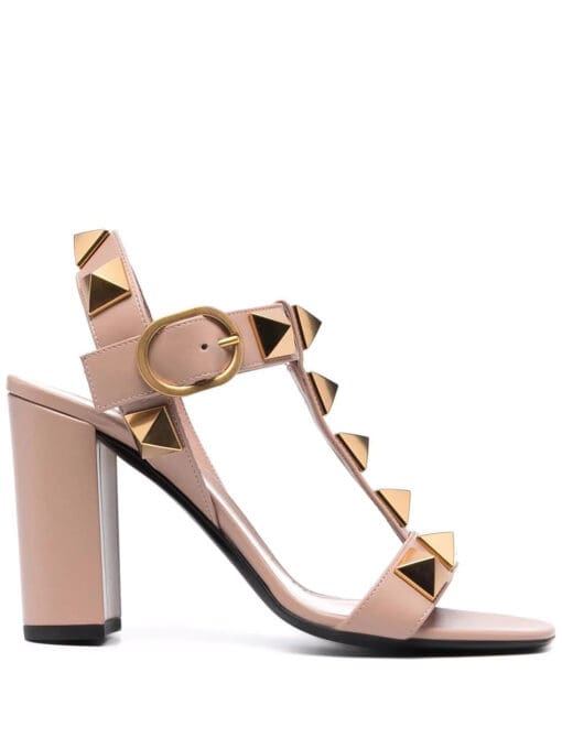 Valentino Garavani  Roman Stud block-heel sandals