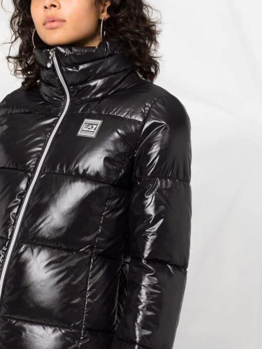 Ea7 Emporio Armani  logo-patch puffer jacket - Image 3