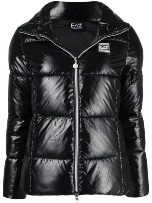 Ea7 Emporio Armani  logo-patch puffer jacket