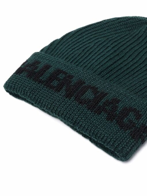 Balenciaga  intarsia-logo beanie - Image 2