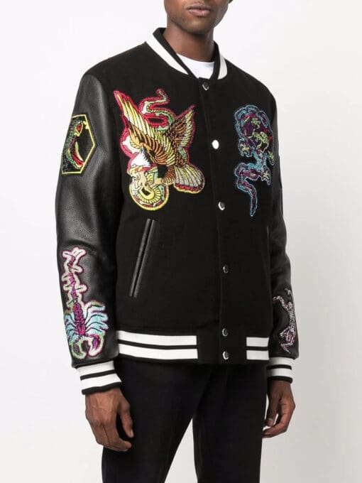 Philipp Plein  varsity bomber jacket - Image 4