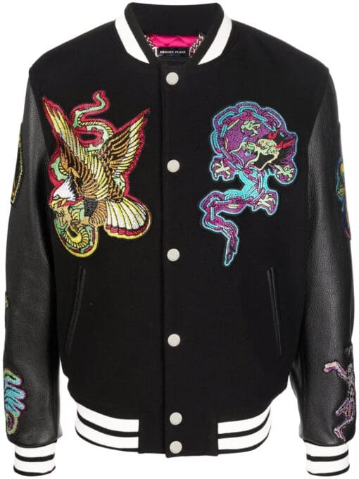 Philipp Plein  varsity bomber jacket