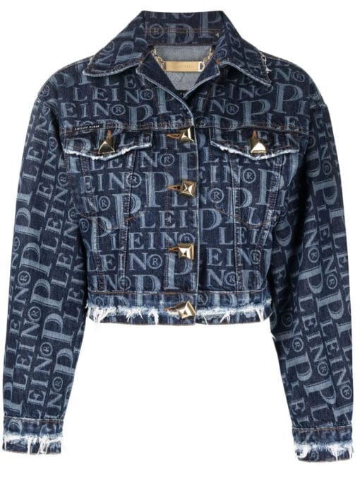 Philipp Plein  logo-print denim jacket