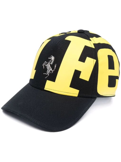 Ferrari  all-over logo print baseball cap