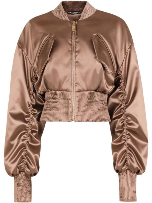 Dolce & Gabbana  ruched-bomber jacket