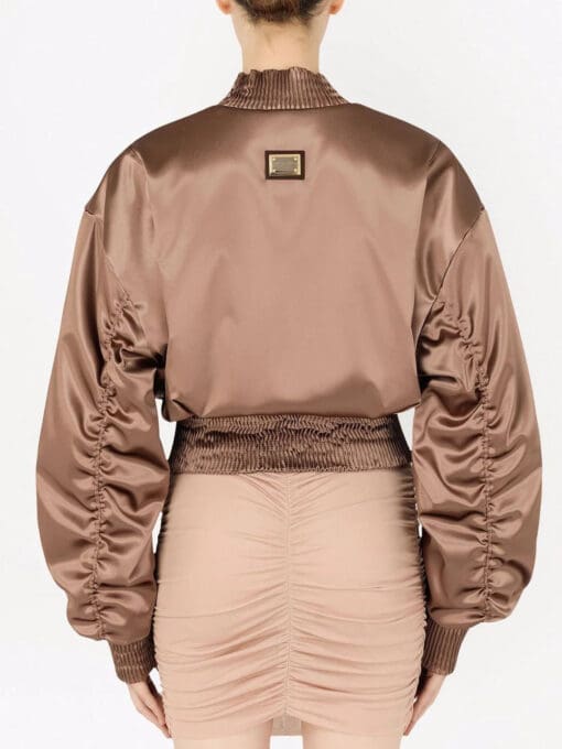 Dolce & Gabbana  ruched-bomber jacket - Image 4