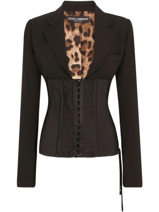 Dolce & Gabbana  tie-detail bodice-panel blazer