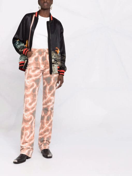 Paco Rabanne  x Kimura Tsunehisa graphic-print bomber jacket - Image 2