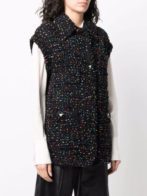 Valentino  speckled button-up jacket - Image 3