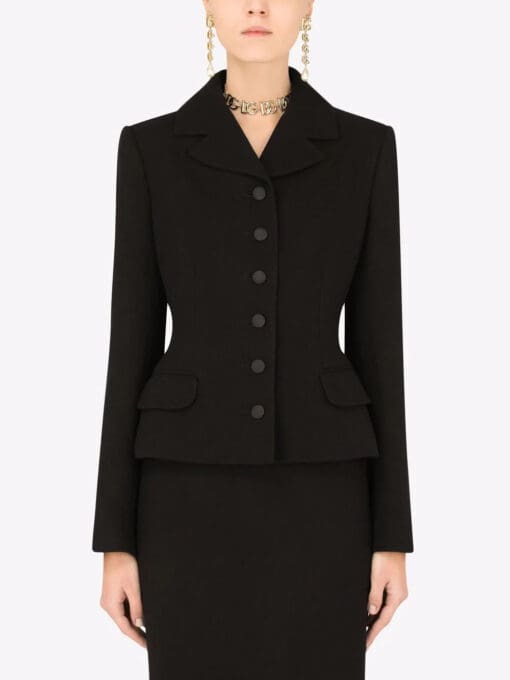 Dolce & Gabbana  fitted-waist wool jacket - Image 3