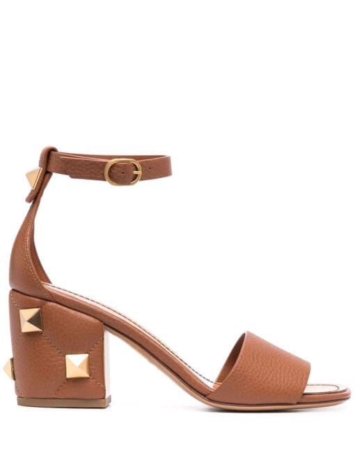 Valentino Garavani  Rockstud block-heel sandals