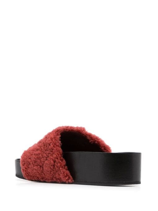 Tory Burch  Double T shearling sandals - Image 3