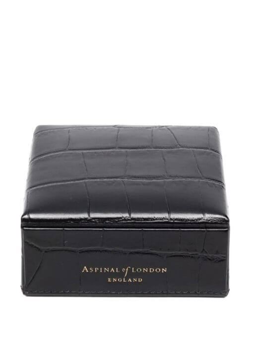 Aspinal Of London  crocodile-effect leather box - Image 2