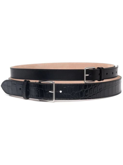 Alexander McQueen  double-buckle belt