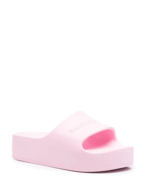 Balenciaga  chunky debossed logo sandals - Image 2