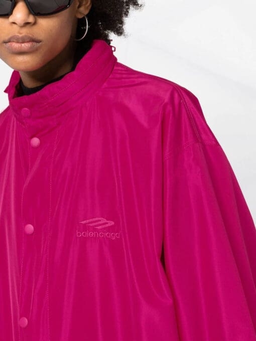 Balenciaga  embroidered logo oversized windbreaker - Image 3