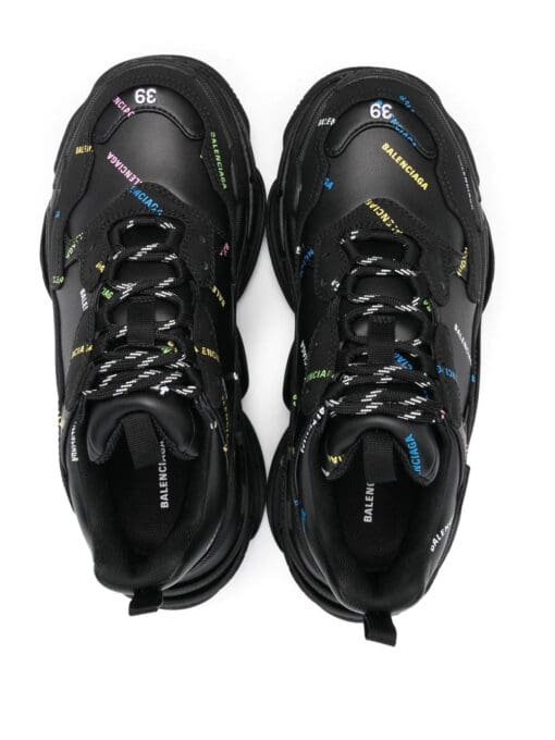 Balenciaga  logo-print chunky trainers - Image 4