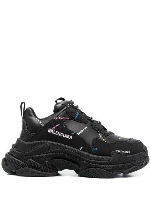 Balenciaga  logo-print chunky trainers