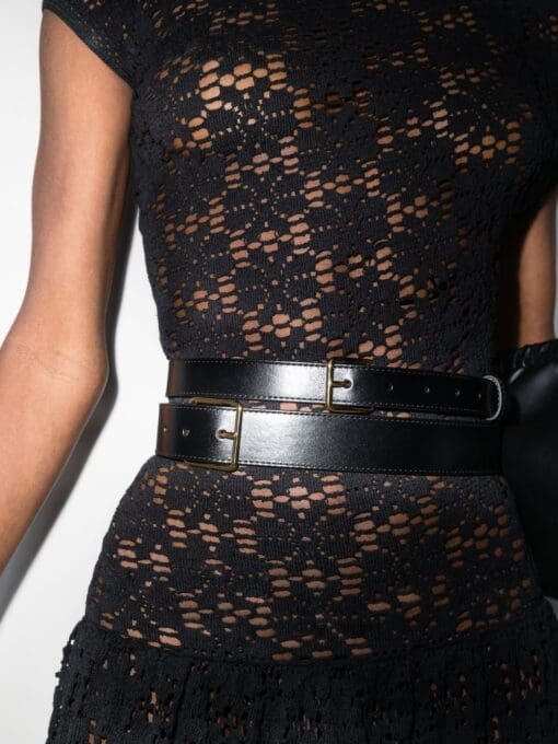 Alexander McQueen  double-wrap leather belt - Image 2