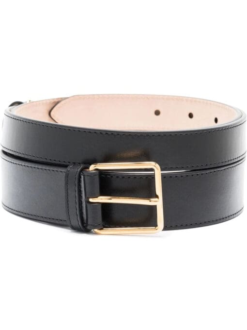 Alexander McQueen  double-wrap leather belt