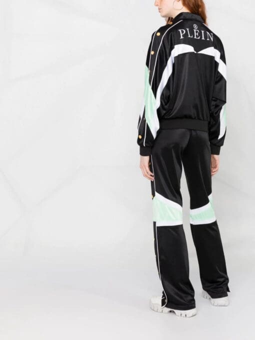 Philipp Plein  logo-embroidered striped tracksuit set - Image 4