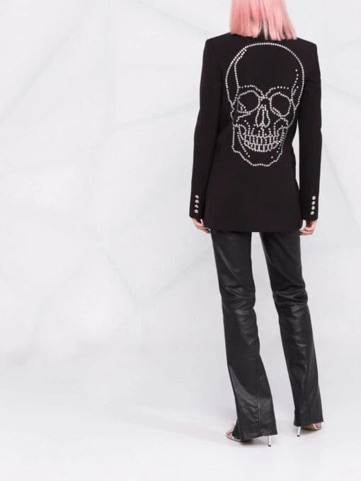 Philipp Plein  skull-motif single-breasted blazer - Image 4