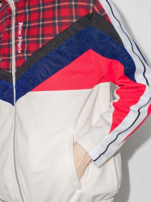 Palm Angels  colour-block track jacket - Image 4