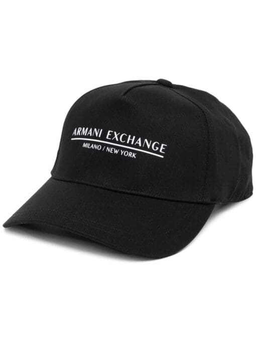 Armani Exchange  logo-print cotton cap