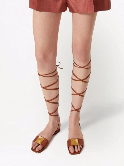 Valentino Garavani  oversized Rockstud Gladiator flat sandals - Image 4