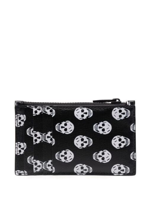 Alexander McQueen  skull-print zipped wallet - Image 2