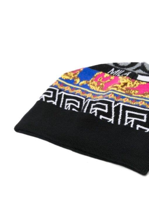 Versace  greca-detail knit beanie - Image 2