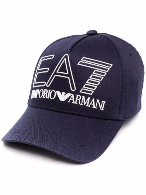 Ea7 Emporio Armani  logo-embossed cotton baseball cap