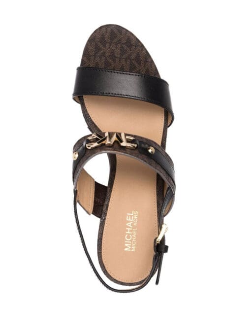 Michael Michael Kors  logo-plaque wedge sandals - Image 4