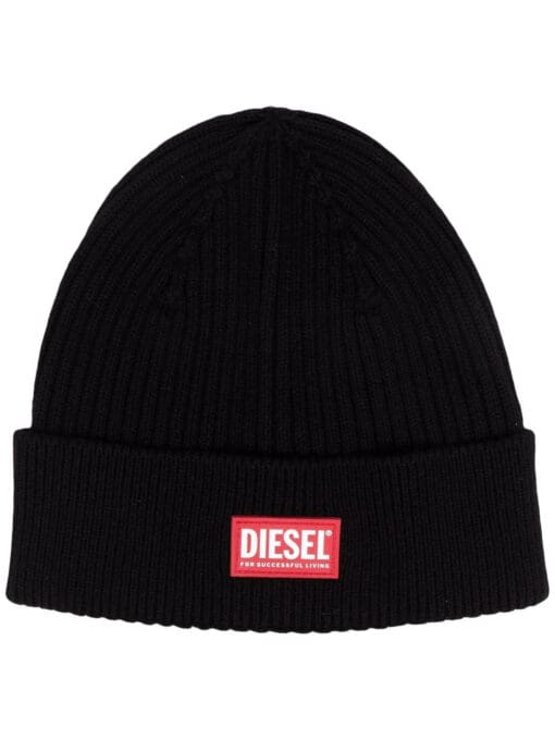 Diesel  ribbed-knit beanie hat