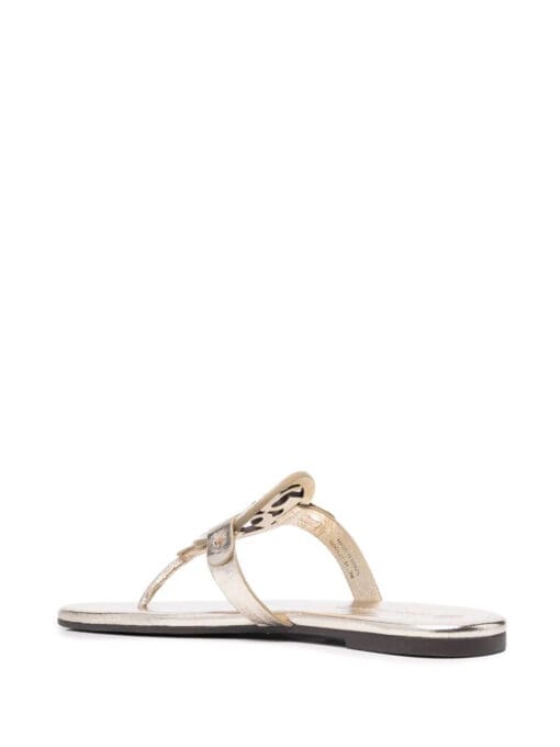 Tory Burch  Ciabatte Miller metallic-effect sandals - Image 3