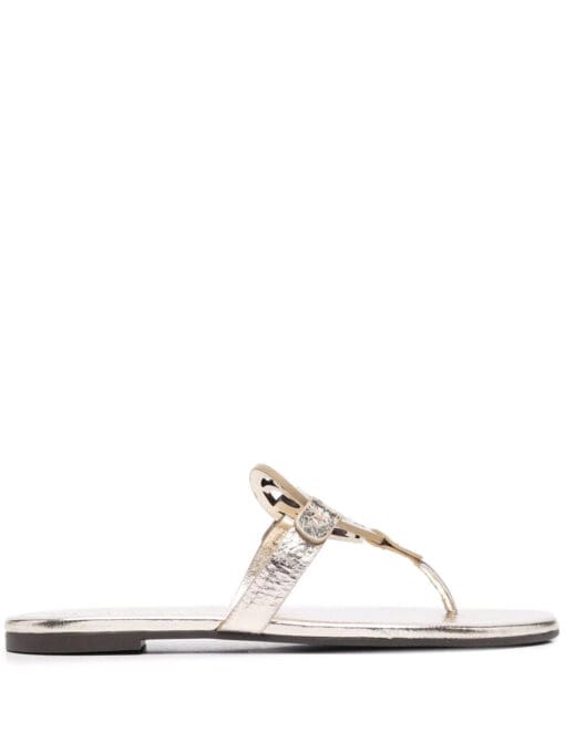 Tory Burch  Ciabatte Miller metallic-effect sandals