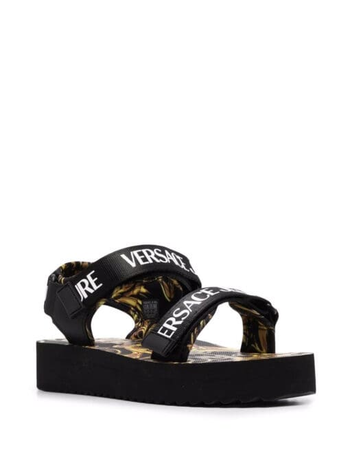 Versace Jeans Couture  baroque logo printed sandals - Image 2