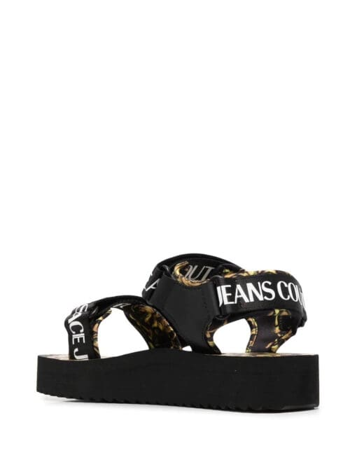 Versace Jeans Couture  baroque logo printed sandals - Image 3