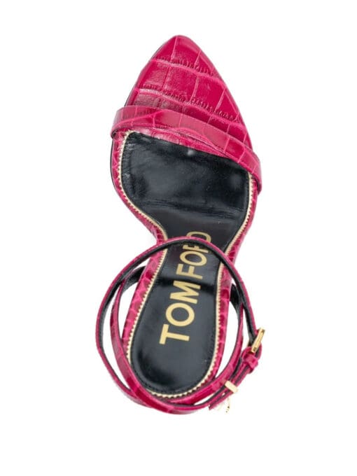 TOM FORD  padlock-detail 115mm sandals - Image 4