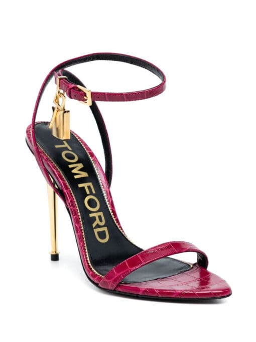 TOM FORD  padlock-detail 115mm sandals - Image 2