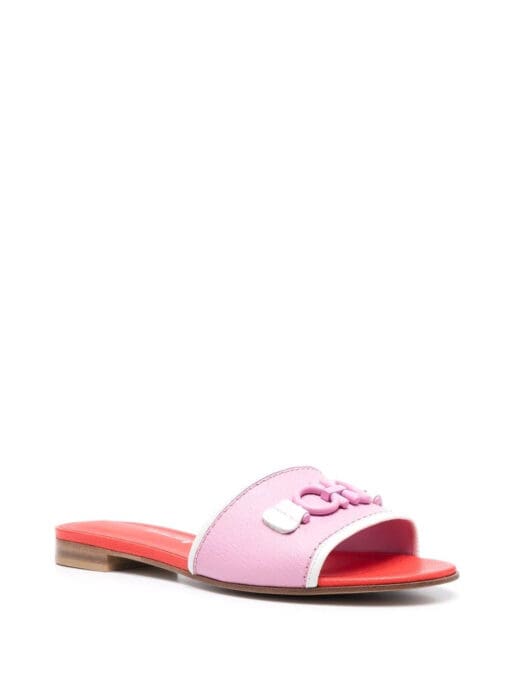 Ferragamo  Gancini colour-block slides - Image 2