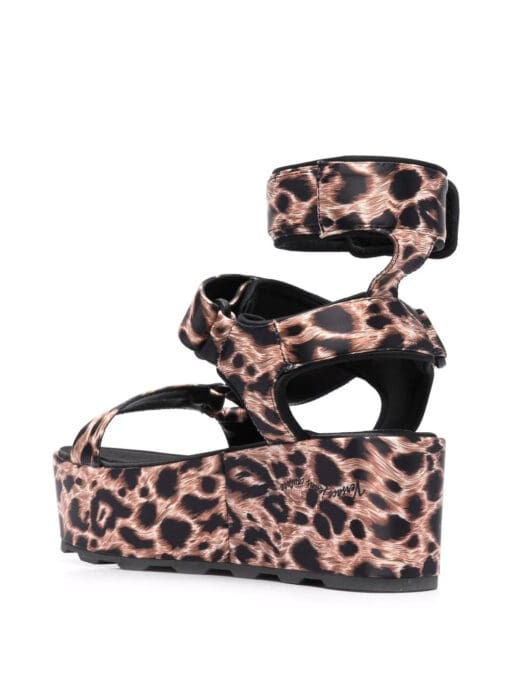 Versace Jeans Couture  leopard print platform sandals - Image 3