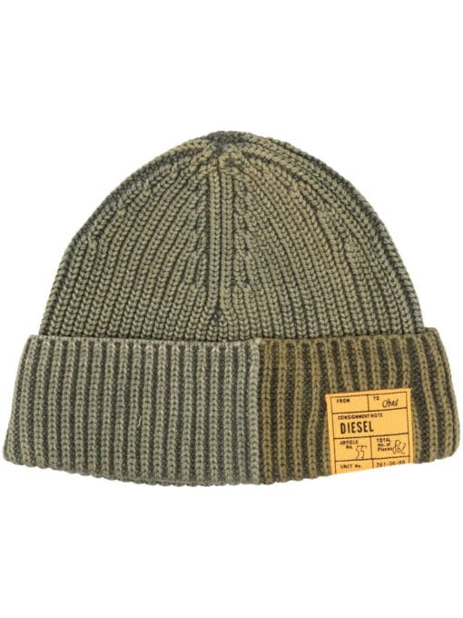 Diesel  logo-tag beanie