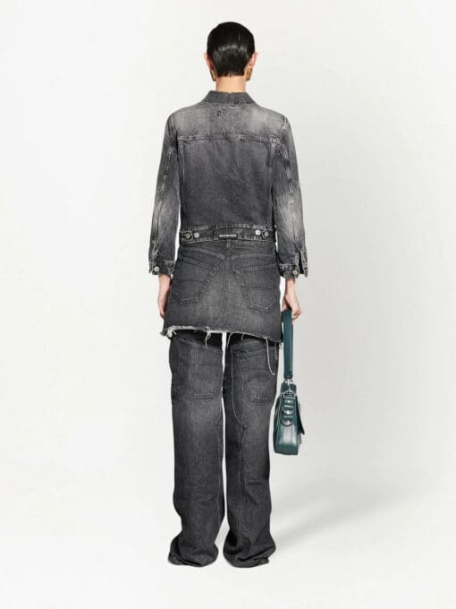 Balenciaga  fitted denim jacket - Image 4